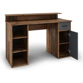 byLIVING Schreibtisch Diego old wood optik/anthrazit