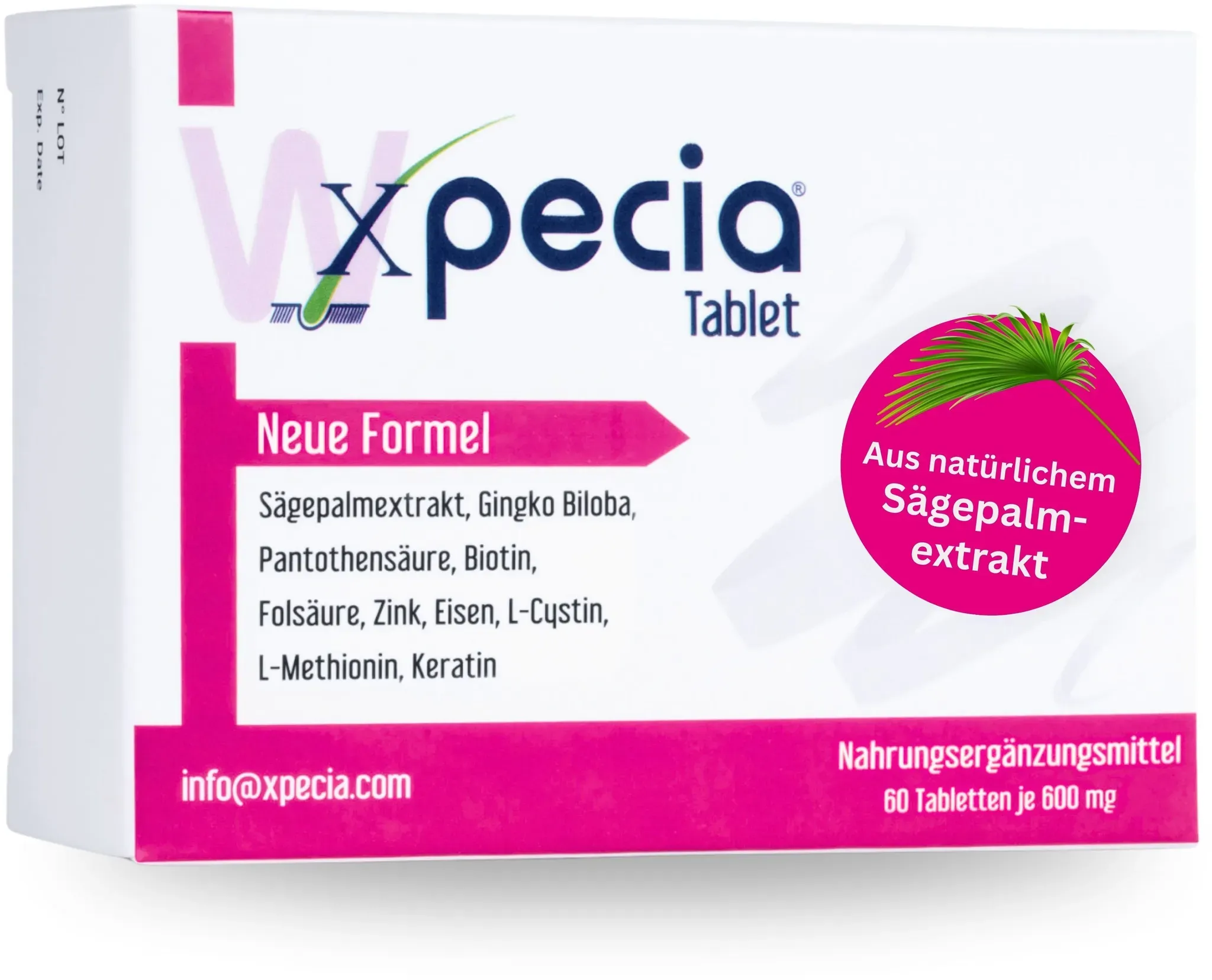 Xpecia gegen Haarausfall bei Frauen DHT Blocker Tabletten 60 St