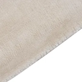 Beliani Teppich GESI II Hellbeige 80 x 150 cm Viskose