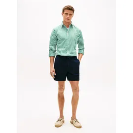 Tommy Hilfiger Shorts TOMMY HILFIGER "DOVER POPLIN", Herren, Gr. 33, N-Gr, desert sky, Web, Obermaterial: 98% Baumwolle, 2% Elasthan, regular fit kniefrei, Hosen Shorts, aus Paper-Touch-Baumwolle, elastischer Bund