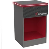 X Rocker Nachtschrank Carbon-Tek 36 x 54 x 33 cm Schwarz/Rot