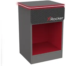 X Rocker Nachtschrank Carbon-Tek 36 x 54 x 33 cm Schwarz/Rot