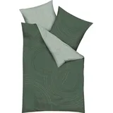 KAEPPEL Bettwäsche Wendebettwäsche "Jaro", Mako-Satin, 2 teilig, Kreise grün