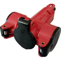 N & L 10191 3fach-Kupplung Thermoplast 230 V Rot