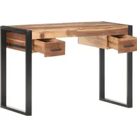 VidaXL Schreibtisch 110x50x76 cm Massivholz Braun