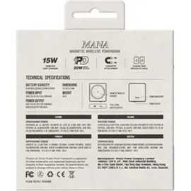 Vinnic MANA Magnetic Wireless Powerbank 8.000mAh, clay (VPPB-MS10SD) - Hellgrau