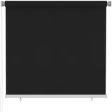 vidaXL Adley 160 x 140 cm Außenrollo schwarz