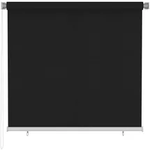 vidaXL Adley 160 x 140 cm Außenrollo schwarz
