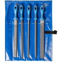 Pferd Werkstattfeilen-Set 5-tlg. in Rolltasche 300mm Hieb 2 universell