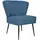 vidaXL Cocktailsessel Blau Polyester 53,5 x 50 x 65 cm Blau retro