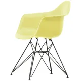 Vitra - Eames Plastic Armchair DAR RE, basic dark / citron (Filzgleiter basic dark)