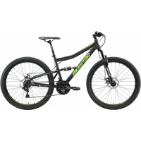 Bikestar Mountainbike, BIKESTAR Fahrräder Gr. 43 cm, 27,5 Zoll (69,85 cm), schwarz Full Suspension