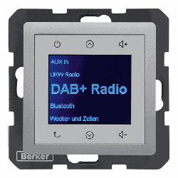 Berker Radio Touch UP DAB+ Q.1/Q.3/Q.7 (alu samt)