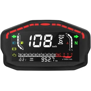 Universal RPM Motorrad Meter GPS Tacho Digital Kilometerzähler Injektion Vergaser Instrument Reise Tachometer Digital