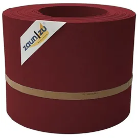 zaunzu® Sichtschutzstreifen 2,55 m Bordeauxrot PP 10 St.