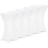 DEUBA Stehtischhusse Weiß Ø 60-65 cm 5er Set