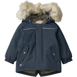 Outdoorjacke WHEAT "Jacket Kasper Tech", Baby, Gr. 80, blau (dunkelblau), Web, Obermaterial: 100% Nylon, casual, normal, Langarm, Jacken, wasserdicht, atmungsaktiv und leicht wattiert