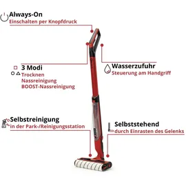 Einhell CLEANEXXO Akku-Hartbodenreiniger rot