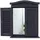 Mendler Wandspiegel Spiegelfenster 53 x 42 cm Silber