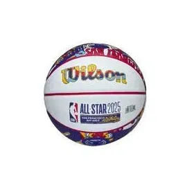 Wilson NBA All Star Mini Ball WZ3020201XB, Unisex basketballs, White, 3