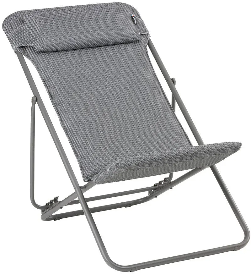 Lafuma Maxi Transat Liegestuhl Stahl/BeComfort® - Grau