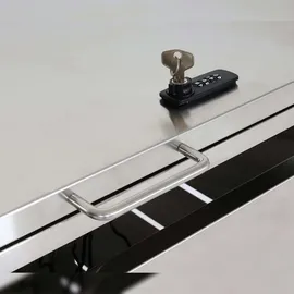 Mendler Mülltonnenverkleidung HWC-E83 103 x 115 cm grau