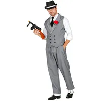 W WIDMANN MILANO Party Fashion - Kostüm Gangster, Mafia-Boss, Mottoparty, Karneval