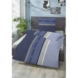 Kappa Sofia Linon Blau 155 x 220 cm + 2 x 80 x 80 cm