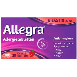 Allegra Allergie & Heuschnupfen Schmelztabletten mit Bilastin