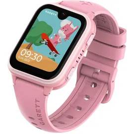 Garett Kids Vibe 4G BT 40 mm Kunststoffgehäuse Rosa Sportarmband Rosa S/M