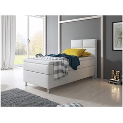 Inter Handels Boxspringbett Miami 90x200 cm weiß, ohne Bettkasten