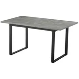 B&D home Esstisch 120 x 76 x 80 cm schwarz/weiß