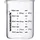 Westmark Messglas-Set 3tlg., 50, 100, 250 ml, transparent, H:10cm, Borosilikatglas, Silikon, Messbecher, Skalen in ml, Tbsp, tsp und fl oz