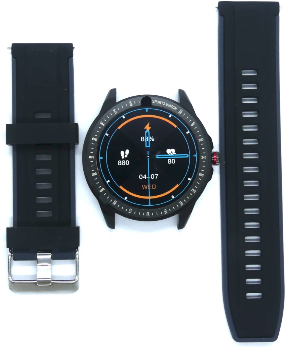 Armbanduhr Smartwatch OWSOO schwarz wasserdicht Stoppuhr Sport Herzfrequenz LCD