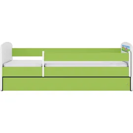 raumhirsch furniture Kinderbett Safari 80 x 180 cm Holzwerkstoff grün