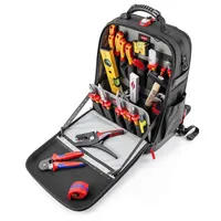 Knipex Modular X18 Elektro Werkzeugrucksack 22-teilig gelb, rot, schwarz 53 x 21 x 34 cm