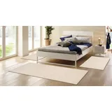 my home Bettumrandung »Wolly«, (3 tlg.), Bettvorleger, Wolle, handgewebt, Läufer-Set Wohnzimmer, Schlafzimmer beige