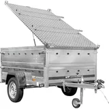 Leichter Anhänger 200x125 UNITRAILER GARDEN 201 KIPP mit BIS-Seitenwänden und Aluminiumabdeckung