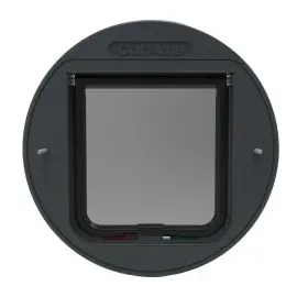 Cat Mate Katzenklappe für Glas mit manueller 4-Wege-Verriegelung – (210) grau