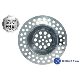 Wenko Abflusssieb Edelstahl 7 cm 2er-Set Silber