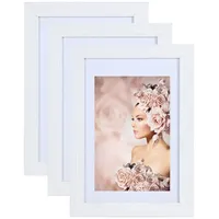 Ideal Trend Bilderrahmen 3er Pack Holz Bilderrahmen Foto Plexi