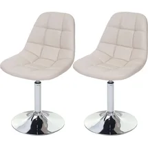 Mendler Drehstuhl HWC-A60 Kunstleder creme