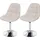 Mendler Drehstuhl HWC-A60 Kunstleder creme