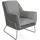 HJH Office Sessel LAGUN Polyester 75 x 72 x 81 cm Hellgrau/Dunkelgrau