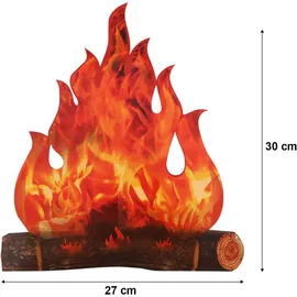 luxuskollektion 3D Dekorative Pappe Lagerfeuer Herzstück Künstliches Feuer