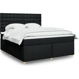 vidaXL Wayne Buttons 180 x 200 cm Schwarz
