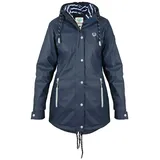 MADSea Regenjacke Friesennerz Navy maritimer Regenmantel wasserdicht und tailliert blau 36