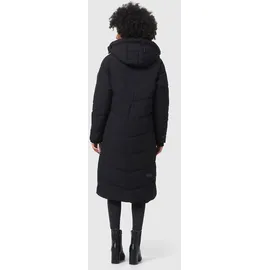 Marikoo Winterjacke "Benikoo", Damen, Gr. XL, schwarz, Obermaterial: 92% Nylon, 8% Elasthan; Futter: 100% Polyester; Wattierung: 100% Polyester; Ärmelfutter: 100% Polyester, Jacken, langer Winter Mantel gesteppt, Topseller