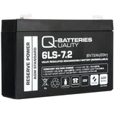 Q-Batteries 6LS-7.2 | 6V 7,2Ah Blei-Vlies Akku / AGM VRLA
