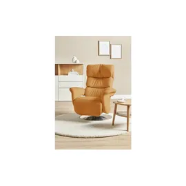 HIMOLLA Relaxsessel 7628 Leder 83 x 107 x 88 cm Gelb mit Relax-Funktion